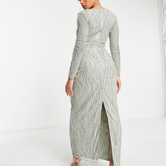 Bridesmaid dress from ASOS size 8 light sage green - Picture 2 of 6